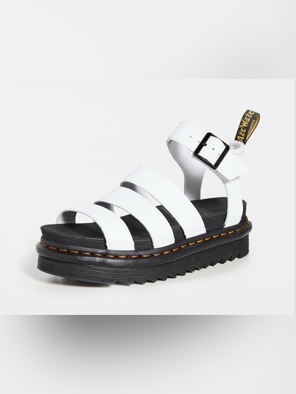 Doc Marten’s NWT White Blaire Leather Chunky Platform Sandals Women’s Size 11 - Picture 4 of 15